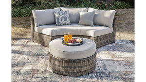Curved Sectional and optional ottoman (no center arm rest/table)