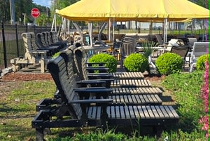 Rollback Poly Outdoor Furniture Ivory Weatherwood