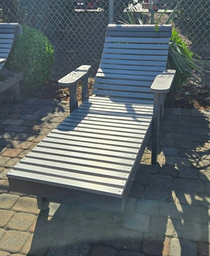 Rollback Poly Outdoor Furniture Ivory Weatherwood