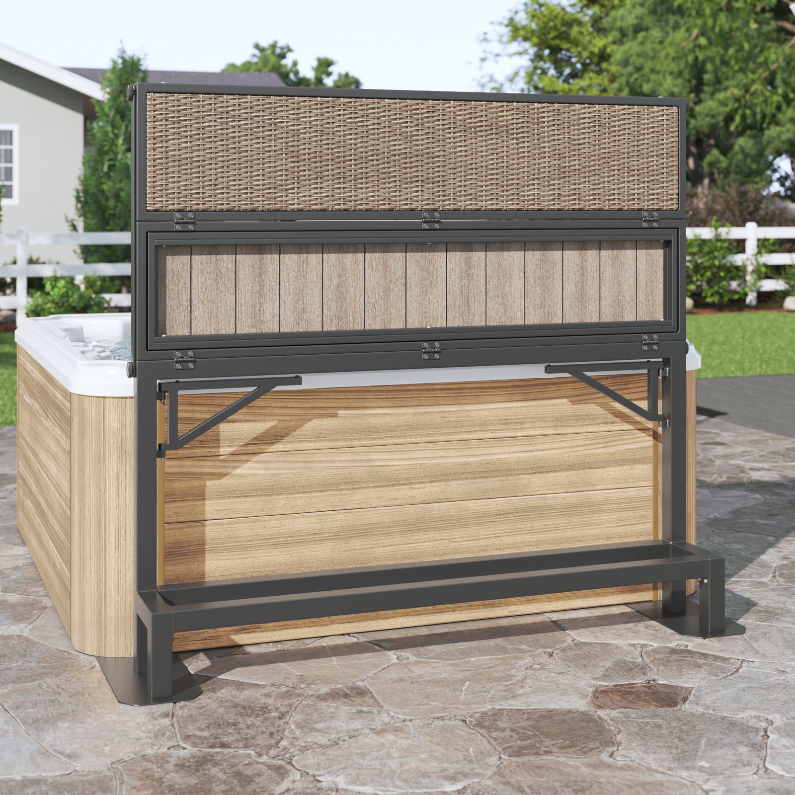 Infinitree Banff Hot Tub Bar Shelf & Privacy Screen