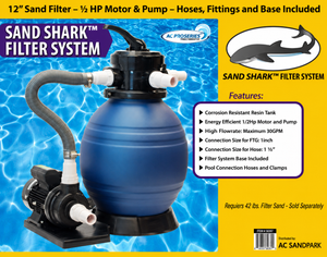 Sand Shark Sand Filter and 1/2 HP Pump