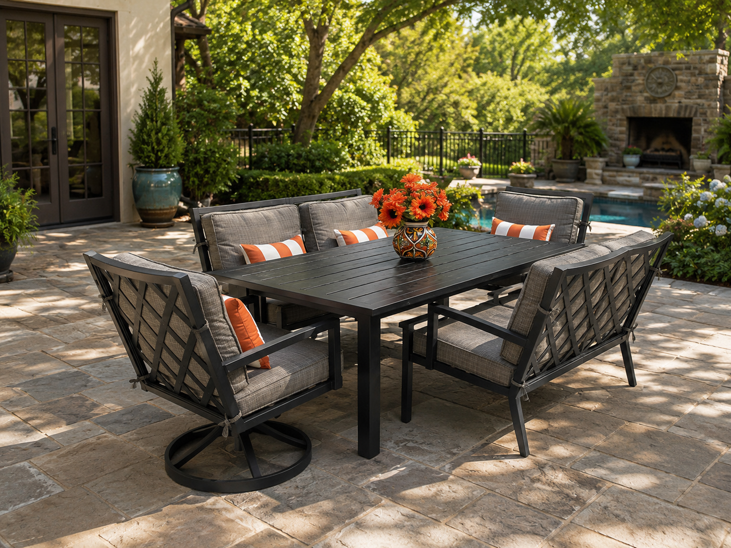 Sol Harbour Dining set with bench seat