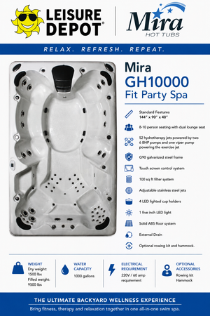 Mira GH10000 Fit Party Swim Spa