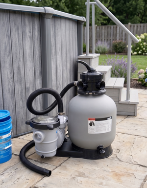 Great White Sand Filter and 1 HP Pump