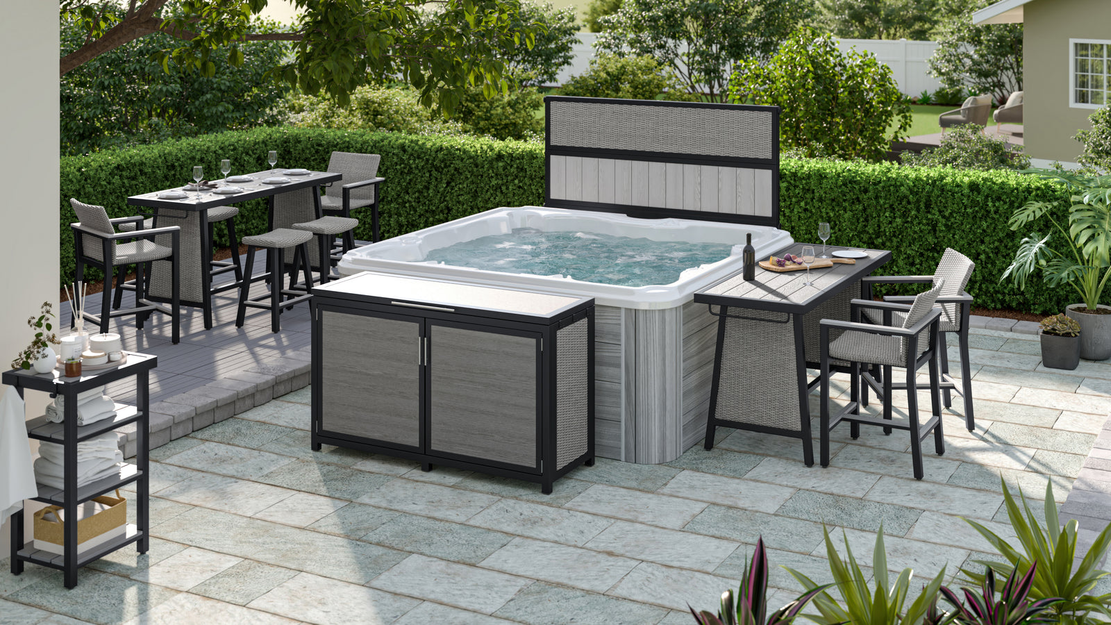 Infinitree Whistler Hot Tub Towel Valet