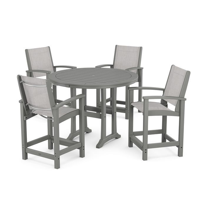 POLYWOOD™ Coastal 5-Piece Counter Set