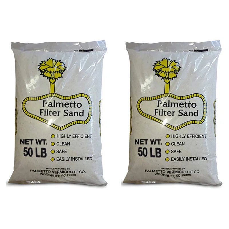 Palmetto Filter Sand For Residential Pool Filters, 50 Lb (2 Pack)