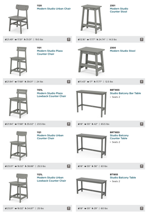 POLYWOOD™ Bistro | Mix and Match