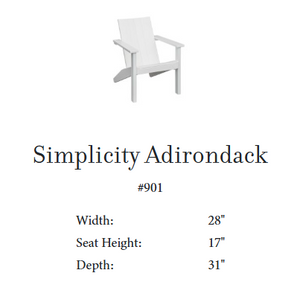 Simplicity Adirondack Seating Group