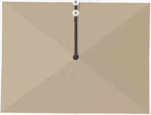 Umbrella - 10'x13' Rectangular Plus Cantilever