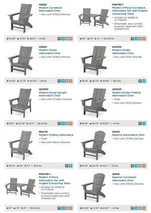 POLYWOOD™ Adirondack Chair collection