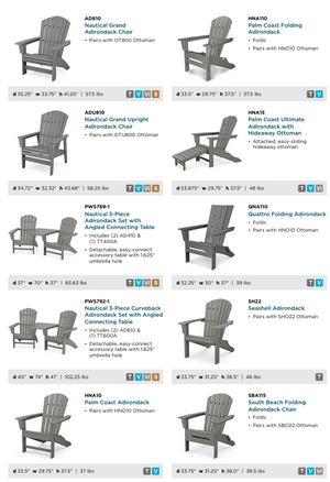 POLYWOOD™ Adirondack Chair collection