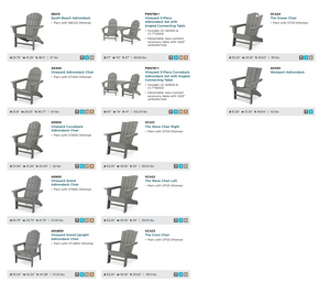 POLYWOOD™ Adirondack Chair collection