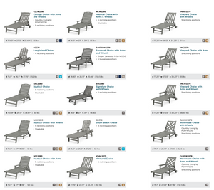 POLYWOOD™ Chaise Lounges