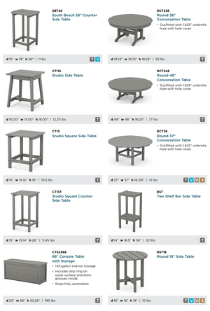 POLYWOOD™ Accent and Side Tables