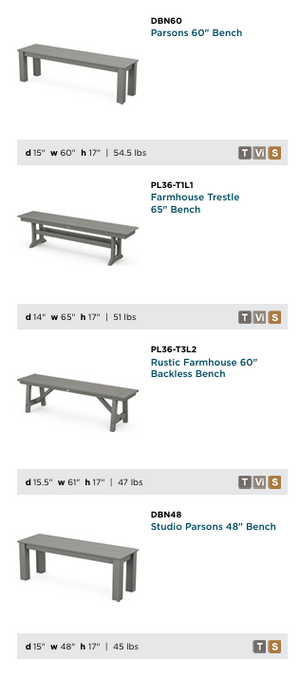 POLYWOOD™ Dining Height Table and Chairs | Mix and Match!