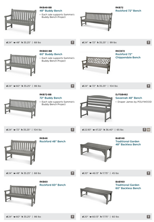 POLYWOOD™ Garden Chairs | Benches | Gliders | Swings