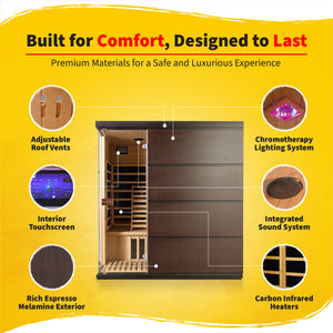 Solara 3 Person Sauna