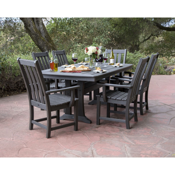 POLYWOOD™ Vineyard Dining with Bench Vintage Finish