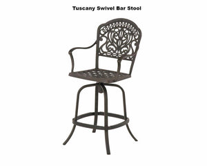 Tuscany counter height swivel bar stool