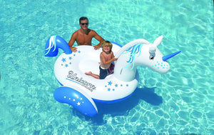 Giant unicorn inflatable ride on pool float