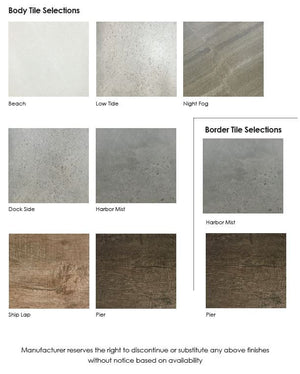 Select Series Backstretch - Outdoor Kitchen Island tile selections