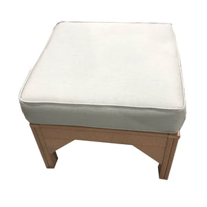Carter poly lumber Amish outdoor cushioned ottoman