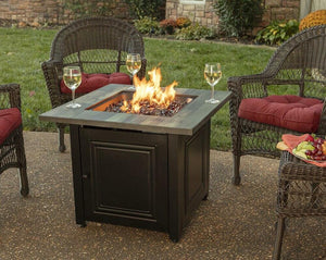 30" SQ Rustic Fire Table