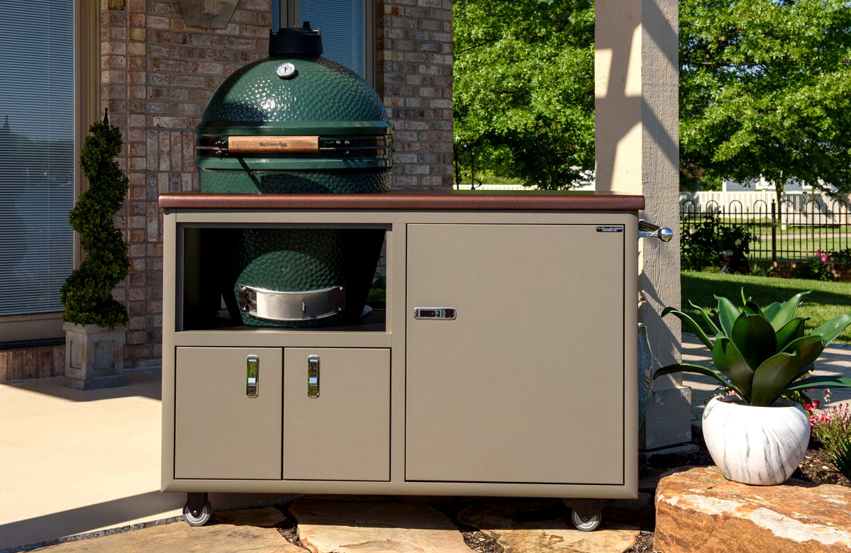 Challenger Big Green Egg Cart - Leisure Depot