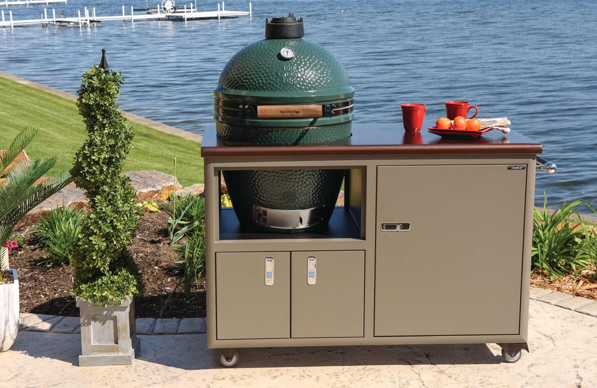 Challenger Big Green Egg Cart