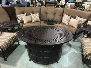 Mayfair Oval Gas Fire Table