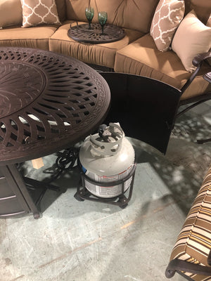 Mayfair Oval Gas Fire Table