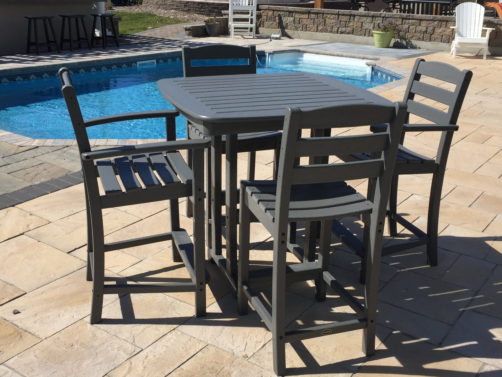 LaCasa Polywood counter height dining set