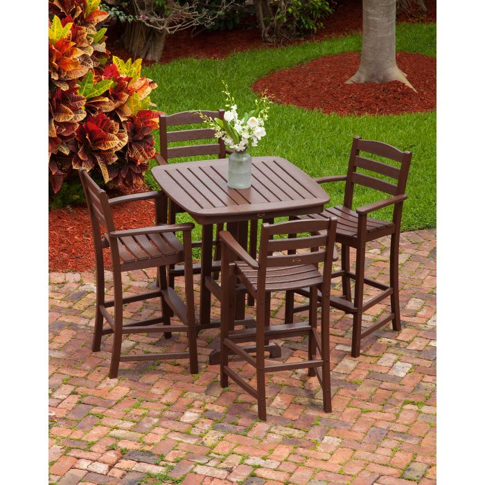 POLYWOOD™ 37" La Casa Cafe Square Bar Height Dining Set