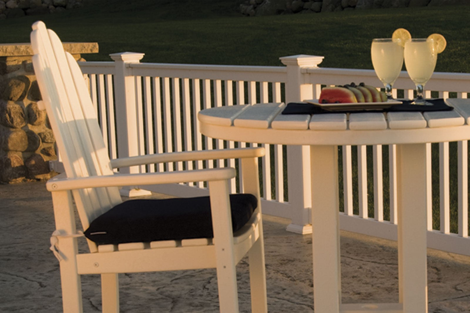 Polywood adirondack chairs store bar height