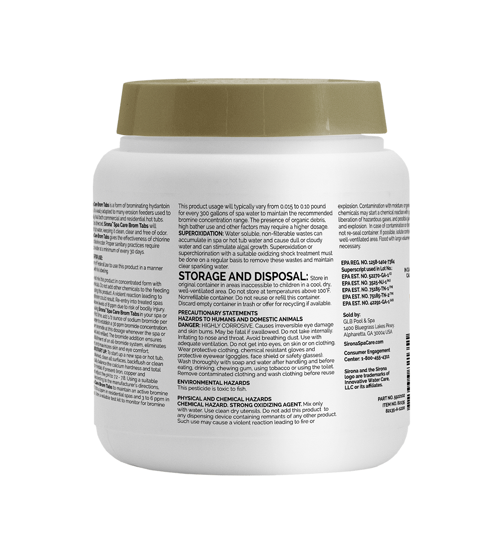 Sirona Spa Care Brom Tabs