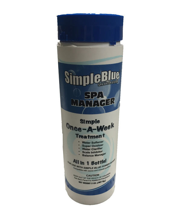 Simple Blue Spa Manager water clarifier