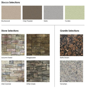 Select Series Backstretch - Outdoor Kitchen Island stone selections