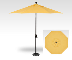 Umbrella - 9' Push Button Tilt Hexagon (6 Rib)
