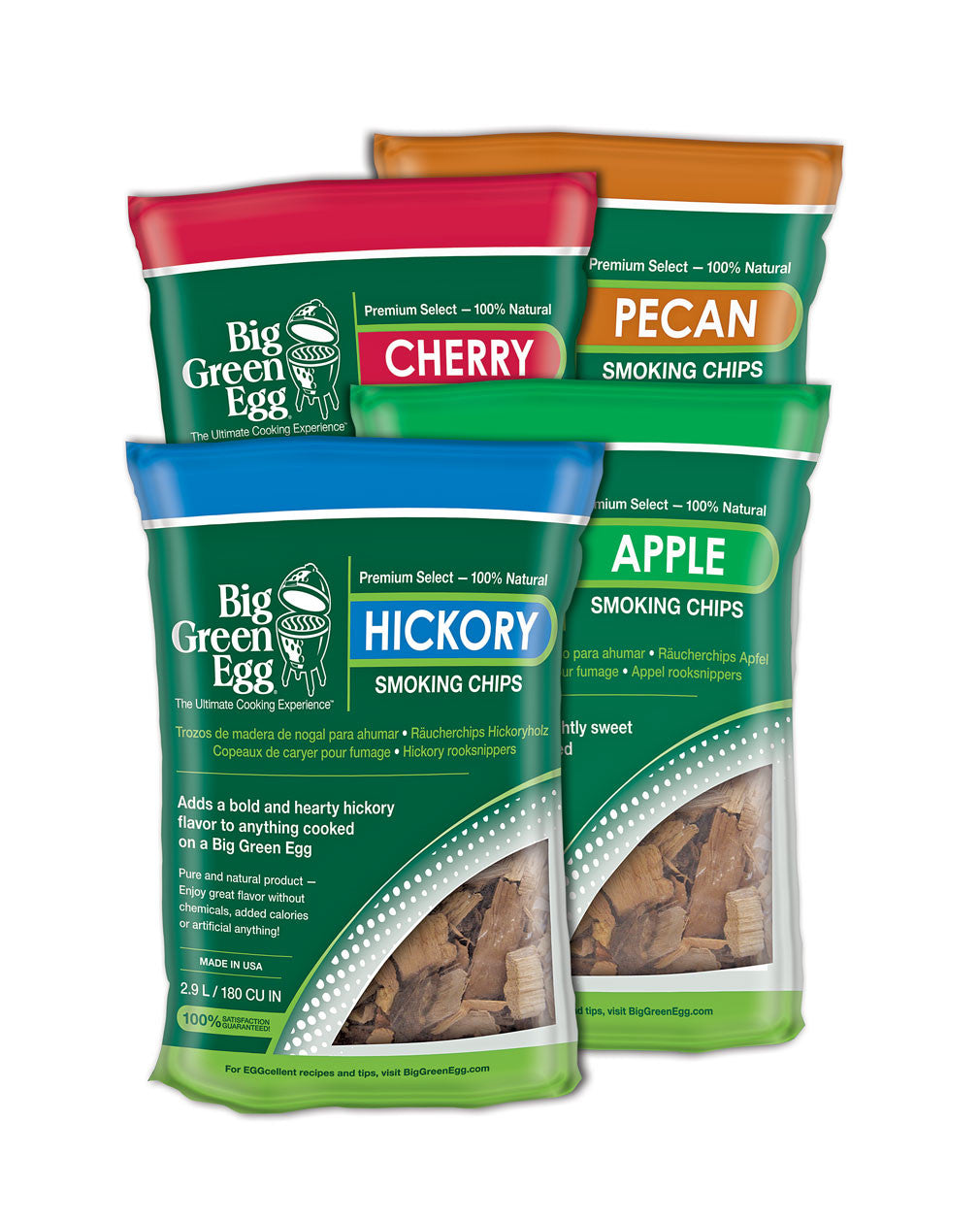 Big Green Egg Smoking Chips all flavors